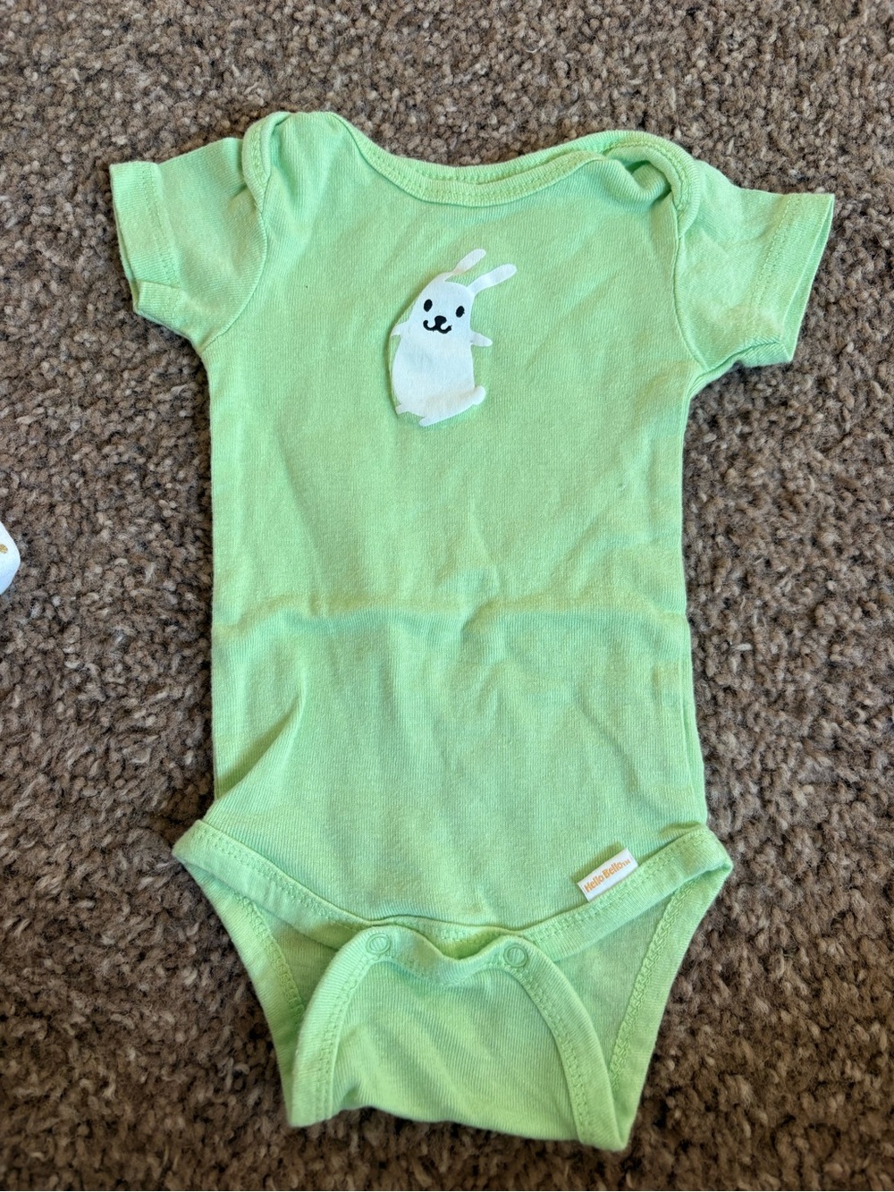 Mint Green Bunny Baby One-Piece Bodysuit